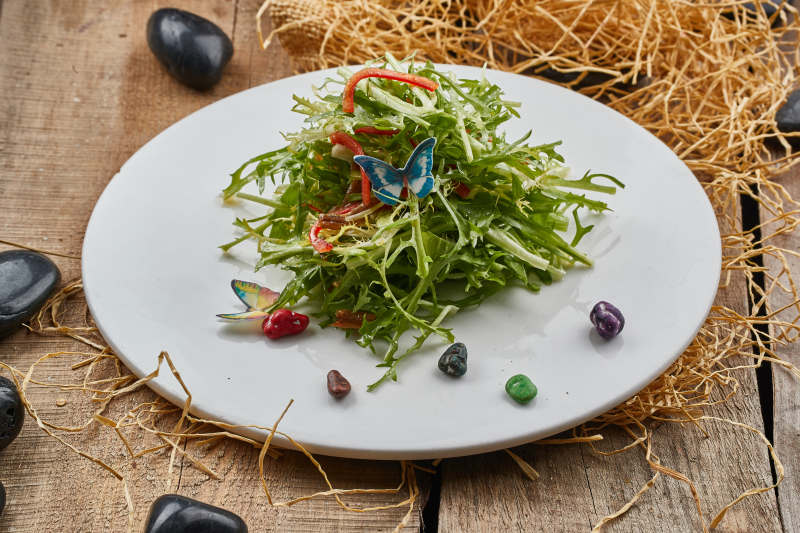 风味炝拌苦菊图片