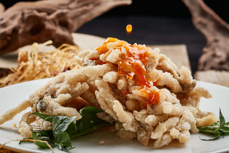 成品名菜金毛狮子鱼图片