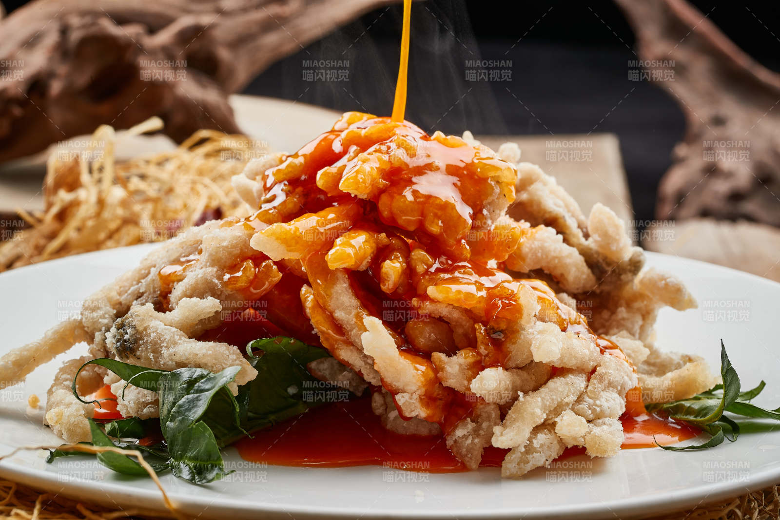 成品名菜金毛狮子鱼图片