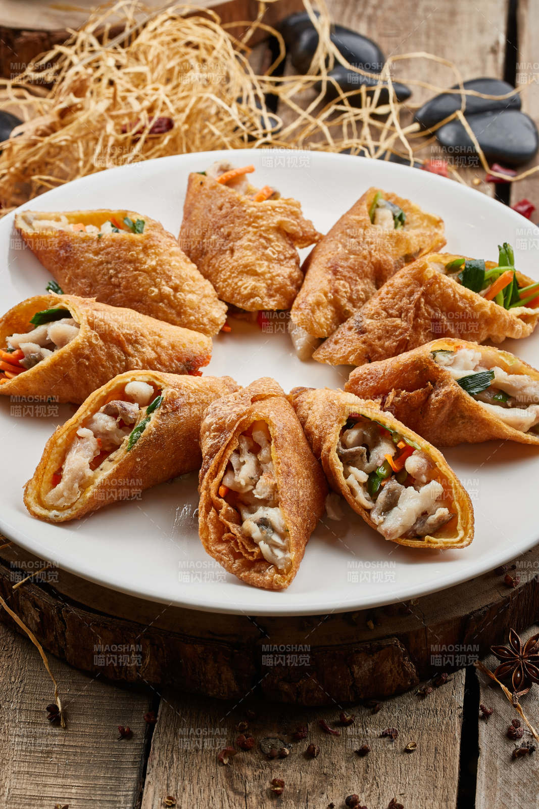 全鱼宴煎鱼卷图片