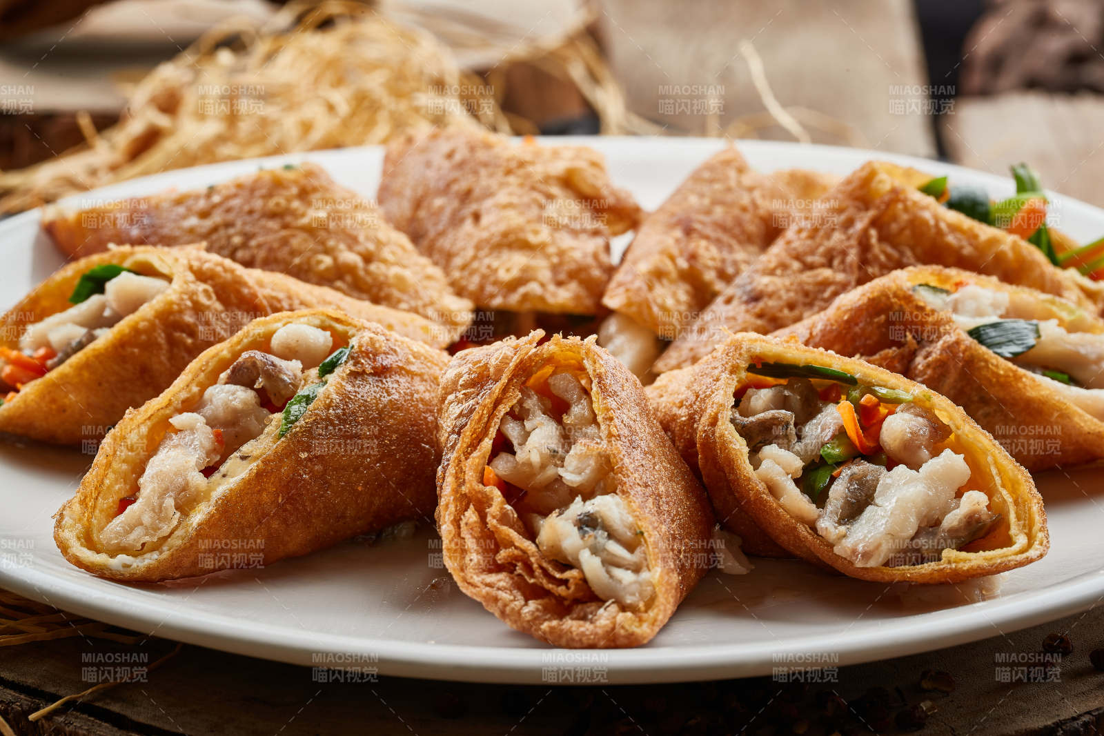 全鱼宴煎鱼卷图片