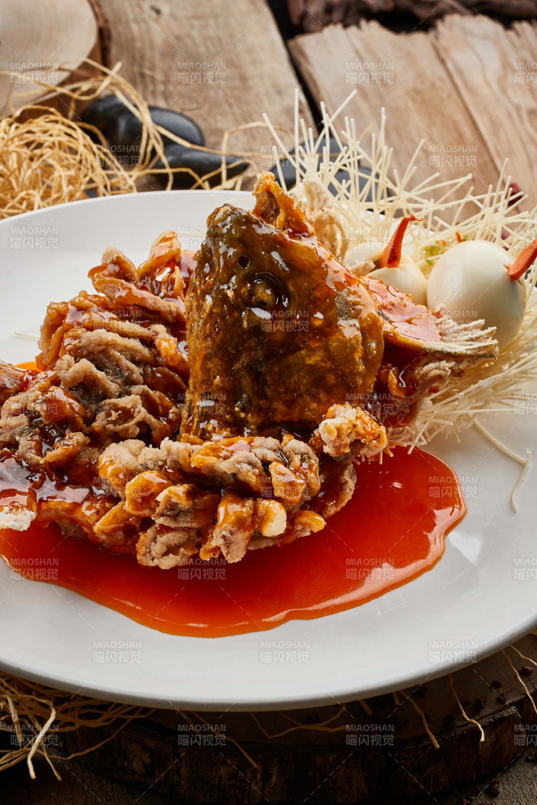 浇汁松鼠鱼图片