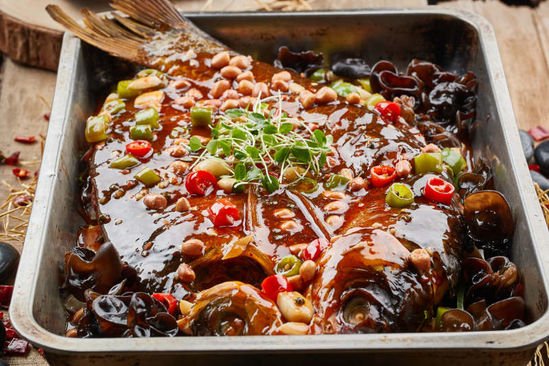 全鱼宴川味烤鱼图片