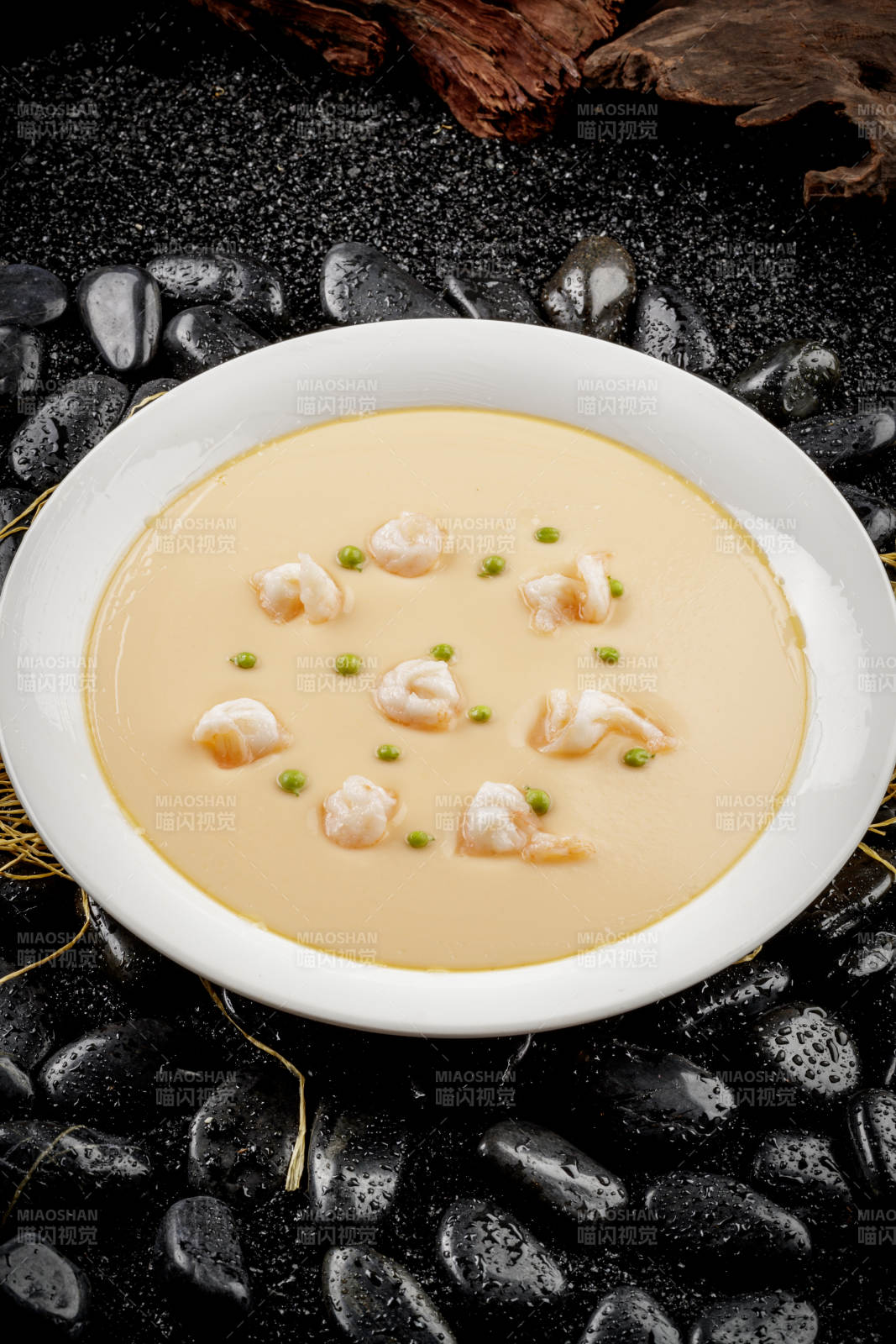 原味鲜虾蒸水蛋图片