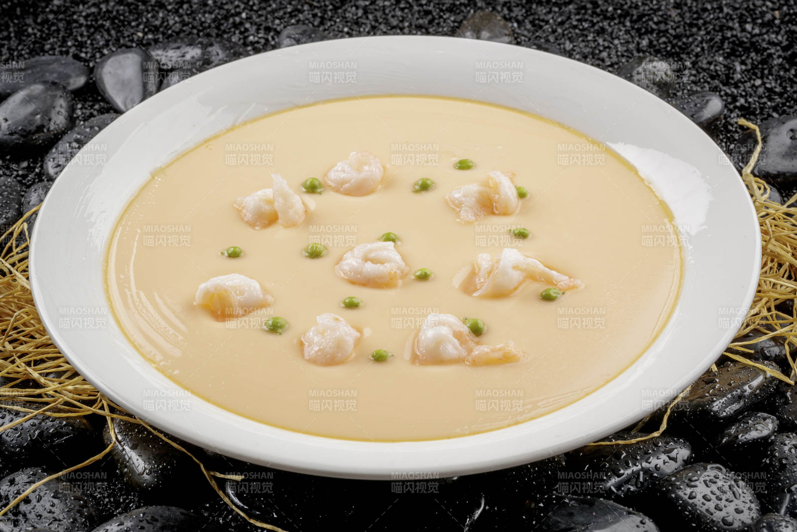 原味鲜虾蒸水蛋图片