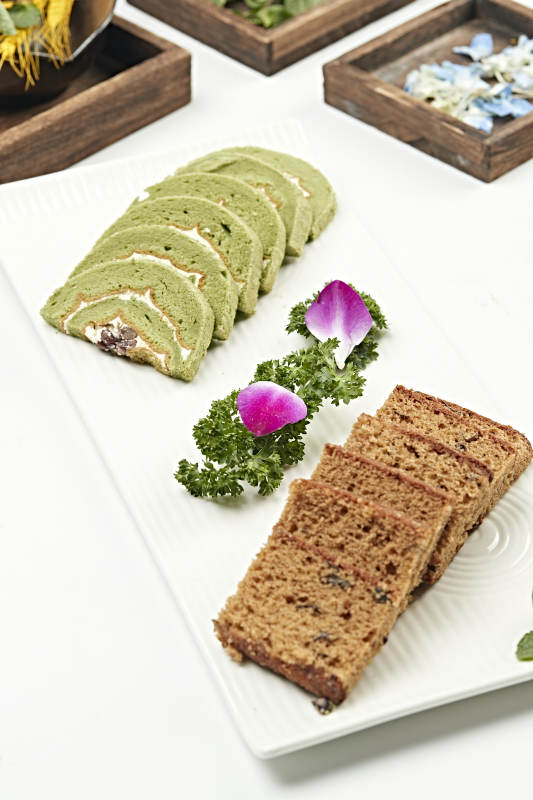 抹茶红豆蛋糕片红枣蛋糕切片拼图片