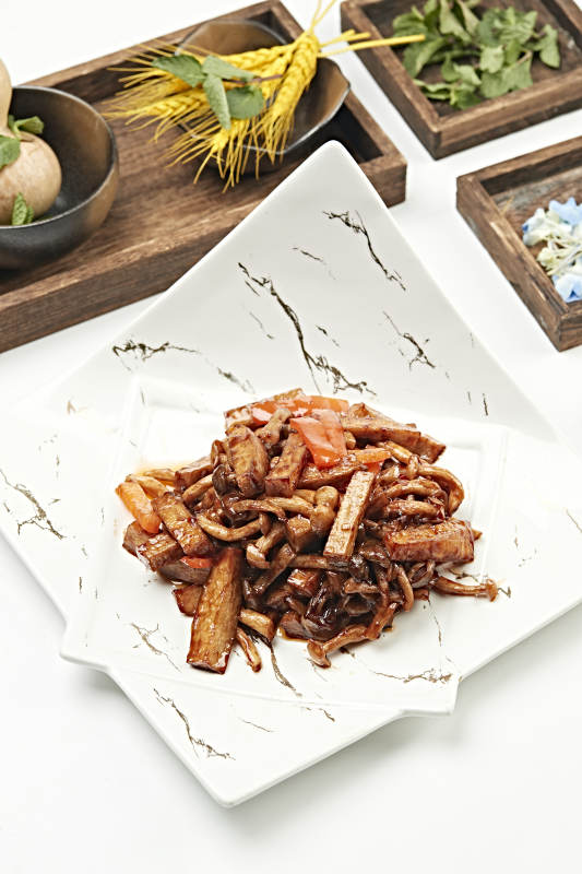 酱爆杏鲍菇海鲜菇彩椒图片