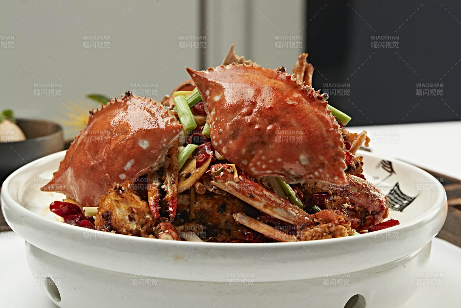 川香葱姜辣炒梭子蟹图片