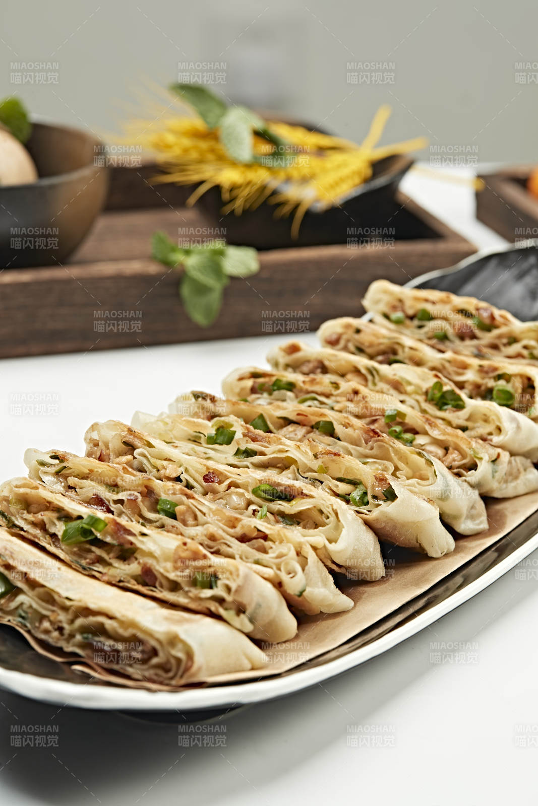 香葱熏肉烙饼图片