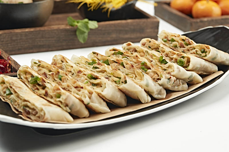 香葱熏肉烙饼图片