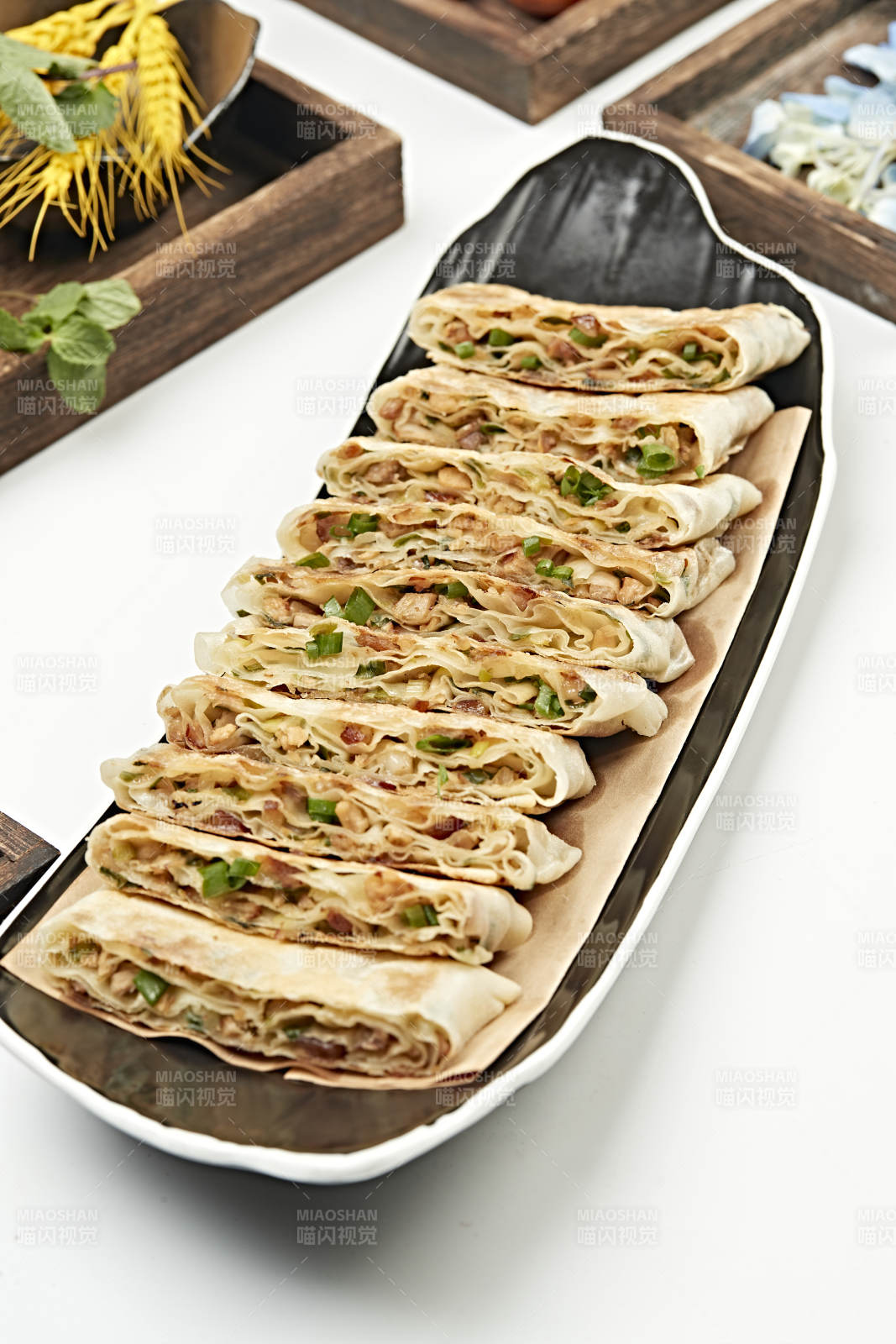 香葱熏肉烙饼图片