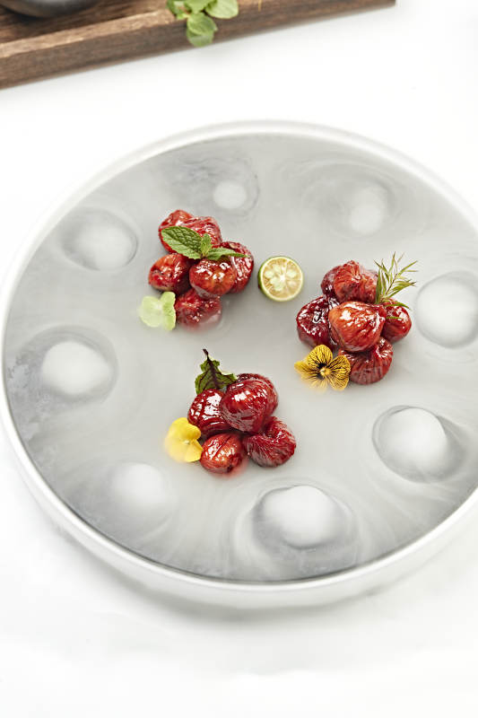 蜜香酿皮红酒无花果图片