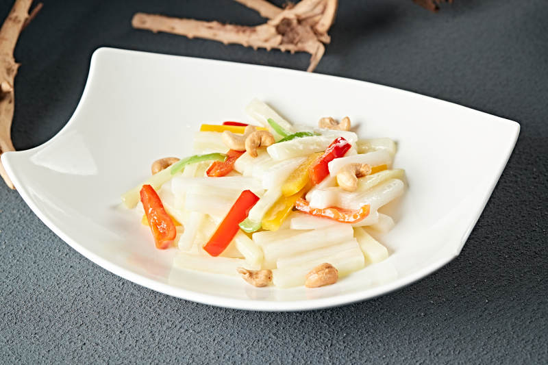 小炒果仁腰果彩椒芥兰笋图片