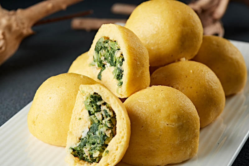 杂粮野菜团子图片