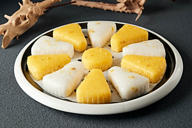 双色小米糯米凉糕图片