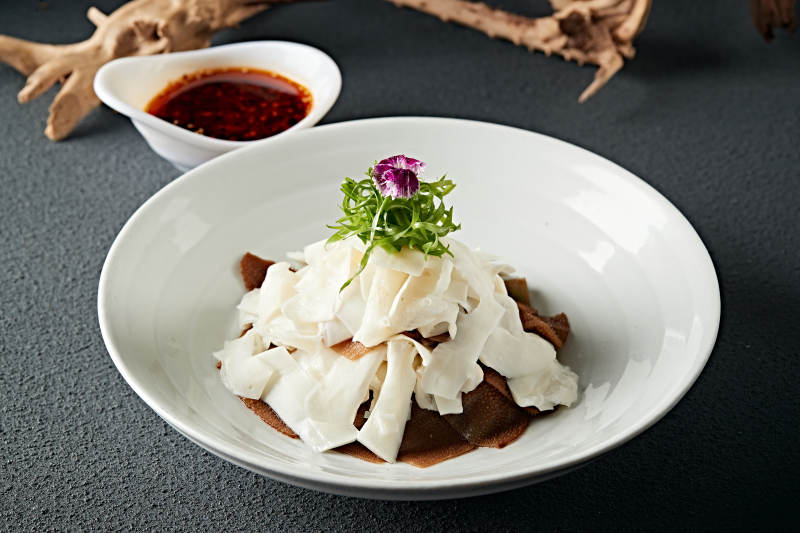 浇汁香辣毛肚黄喉片图片