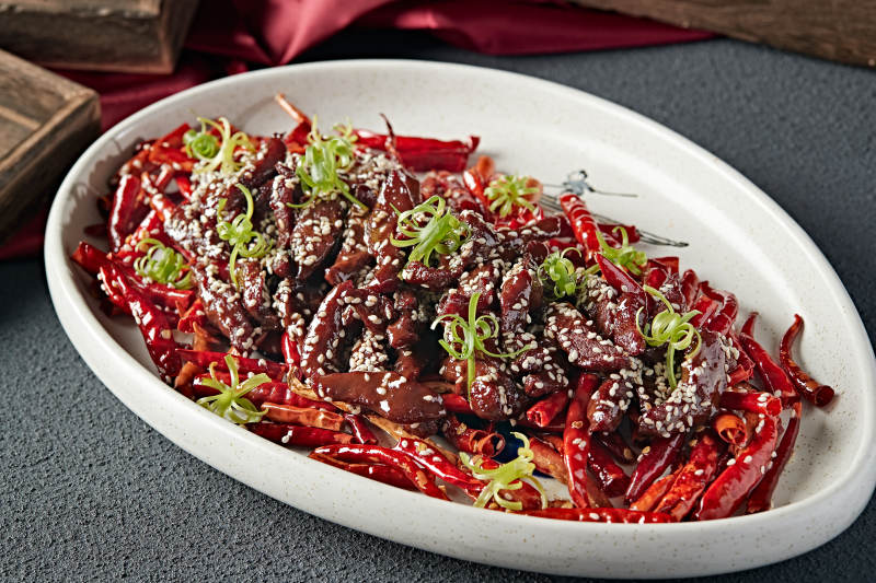 川湘香辣爆牛柳 辣子牛柳图片
