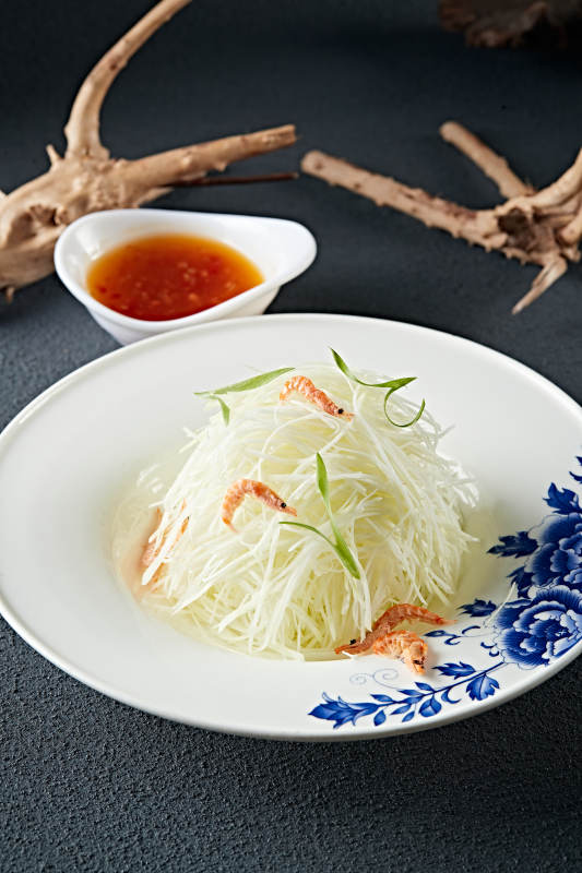 浇汁磷虾干拌芥兰丝图片