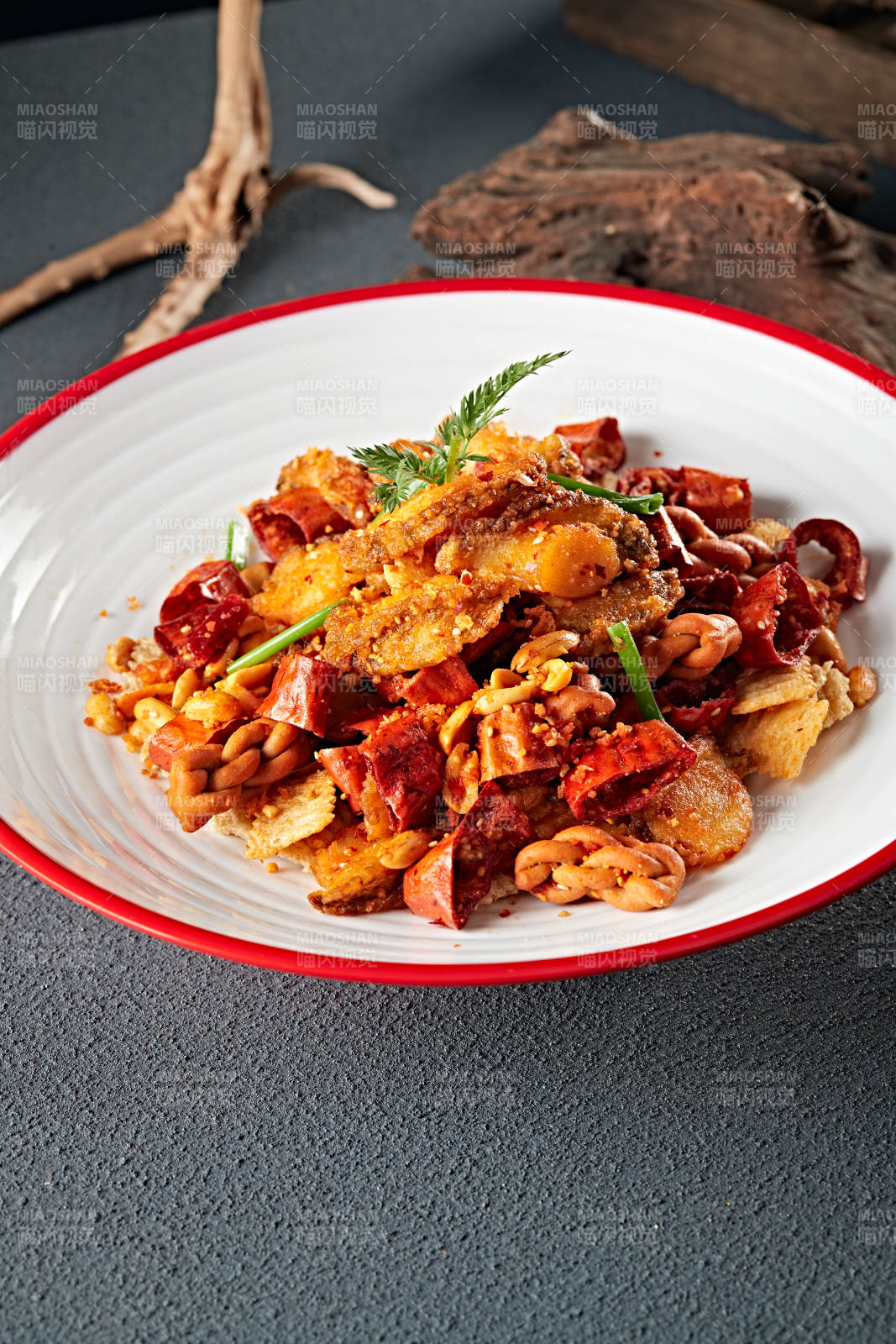 干炸辣味香酥酥脆小鲍鱼图片