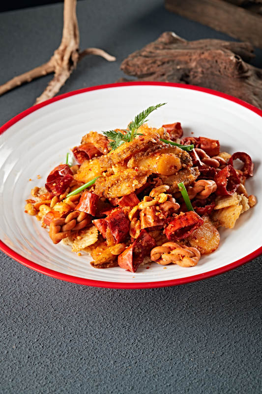 干炸辣味香酥酥脆小鲍鱼图片