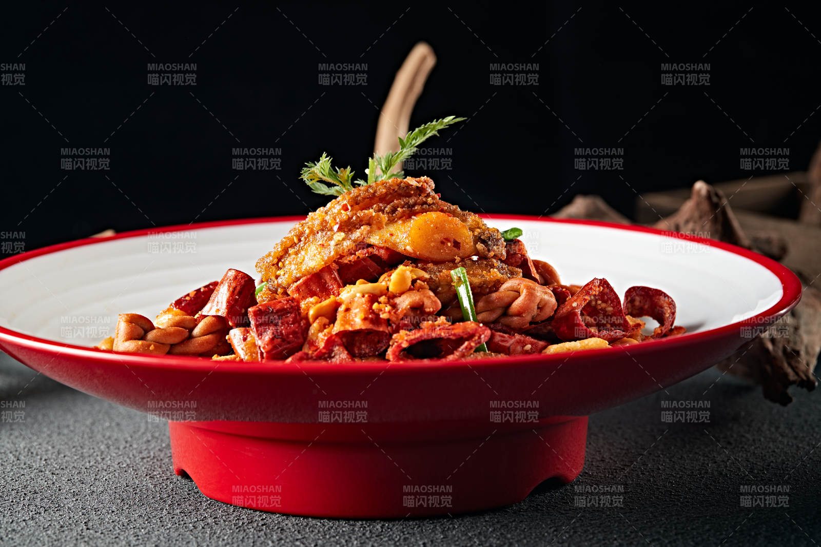 干炸辣味香酥酥脆小鲍鱼图片