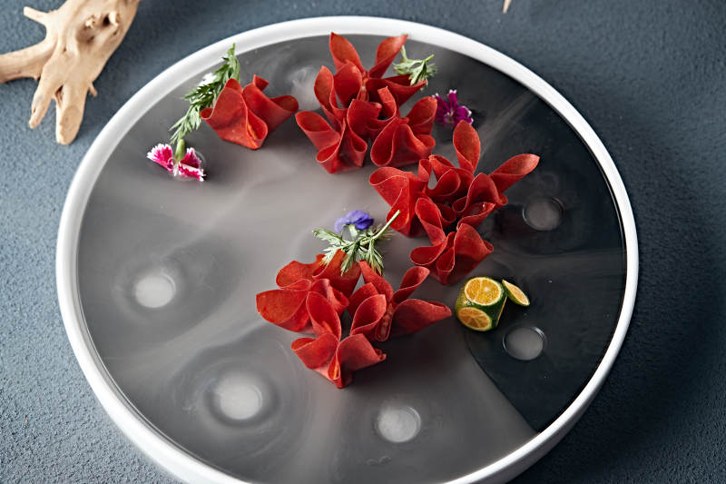 山楂陷炸馄饨图片