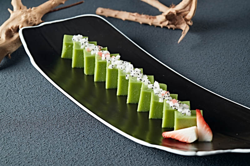 水果粒青豆慕斯图片