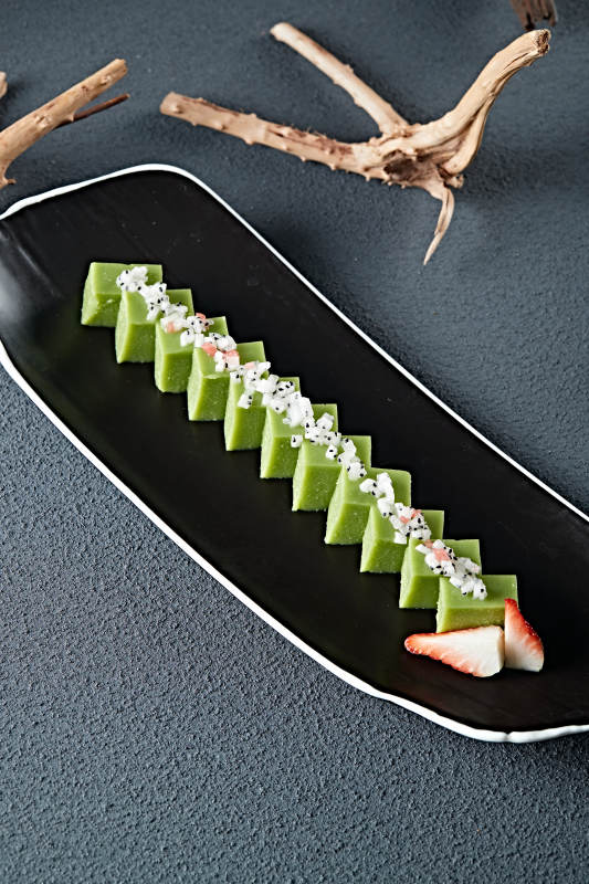 水果粒青豆慕斯图片