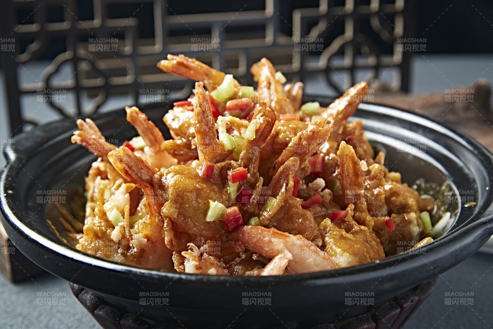 砂锅泰式咖喱虾图片