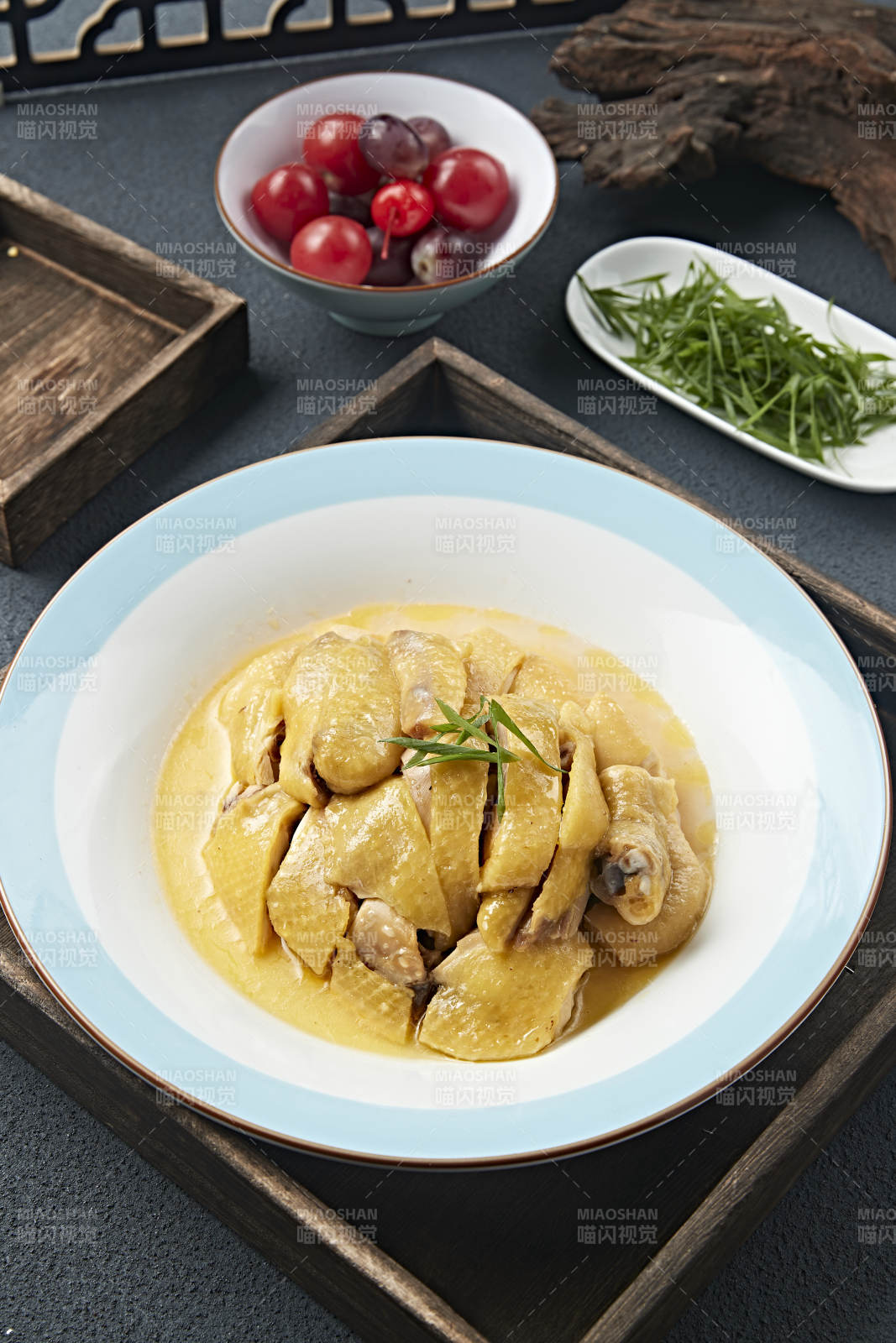 美味凉菜奶油咖喱白切鸡图片