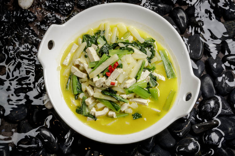 小白菜烧土豆图片