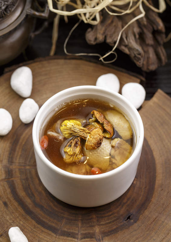 山珍菌炖老鸭汤图片