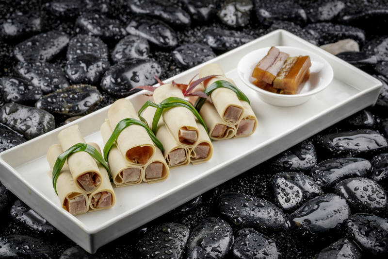 怀安豆皮卷熏肉图片