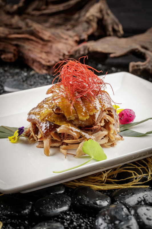 手撕风干鸡图片