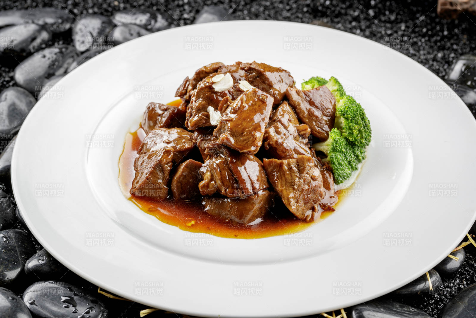 文火雪花牛肉图片