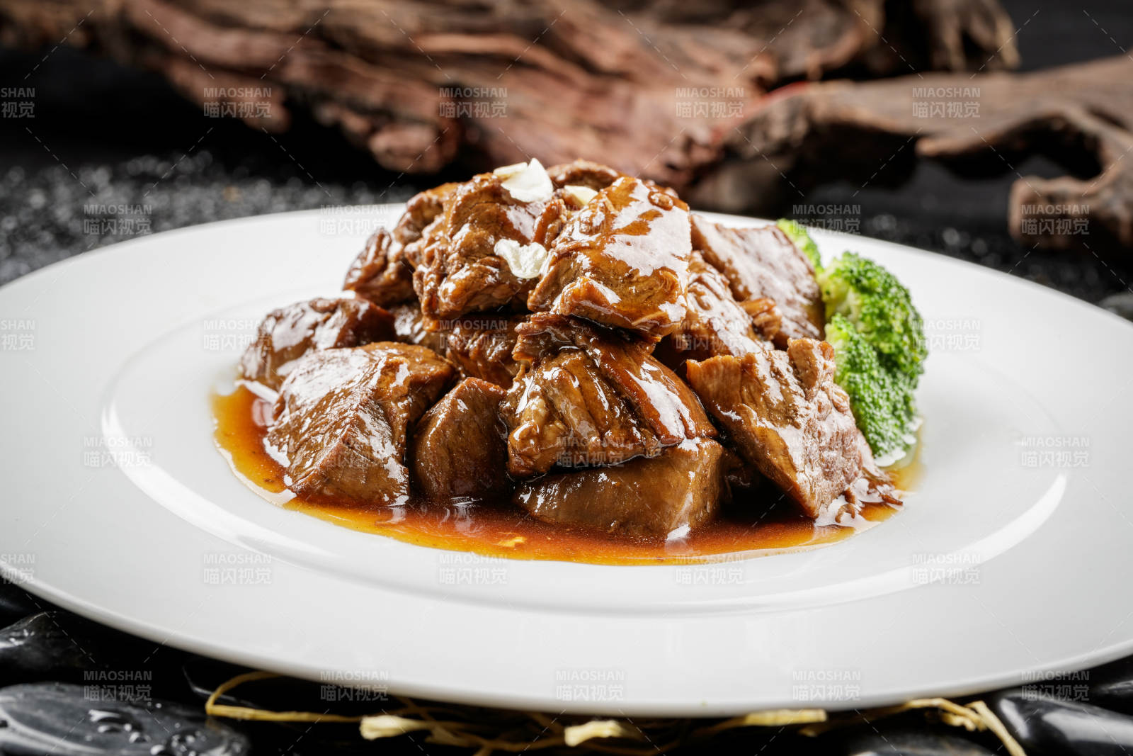 文火雪花牛肉图片