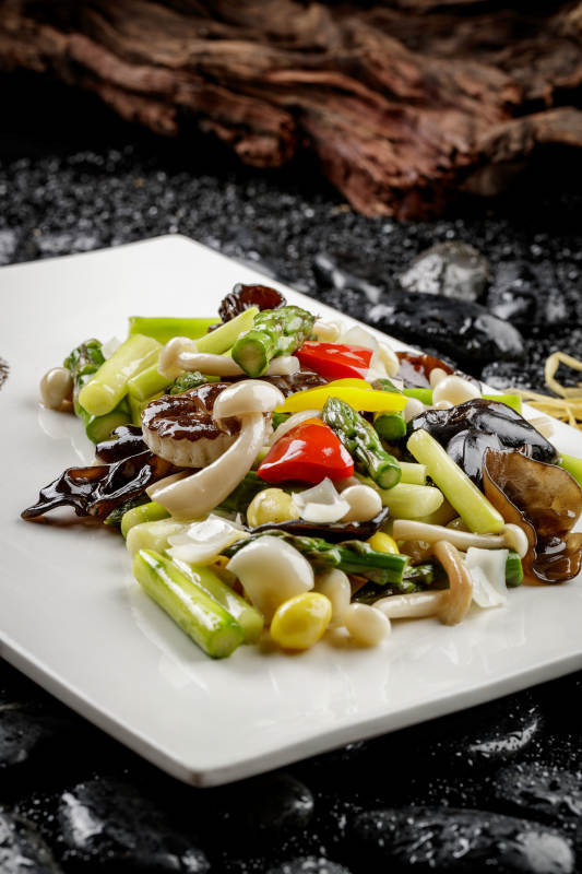 时蔬炒杂菌图片