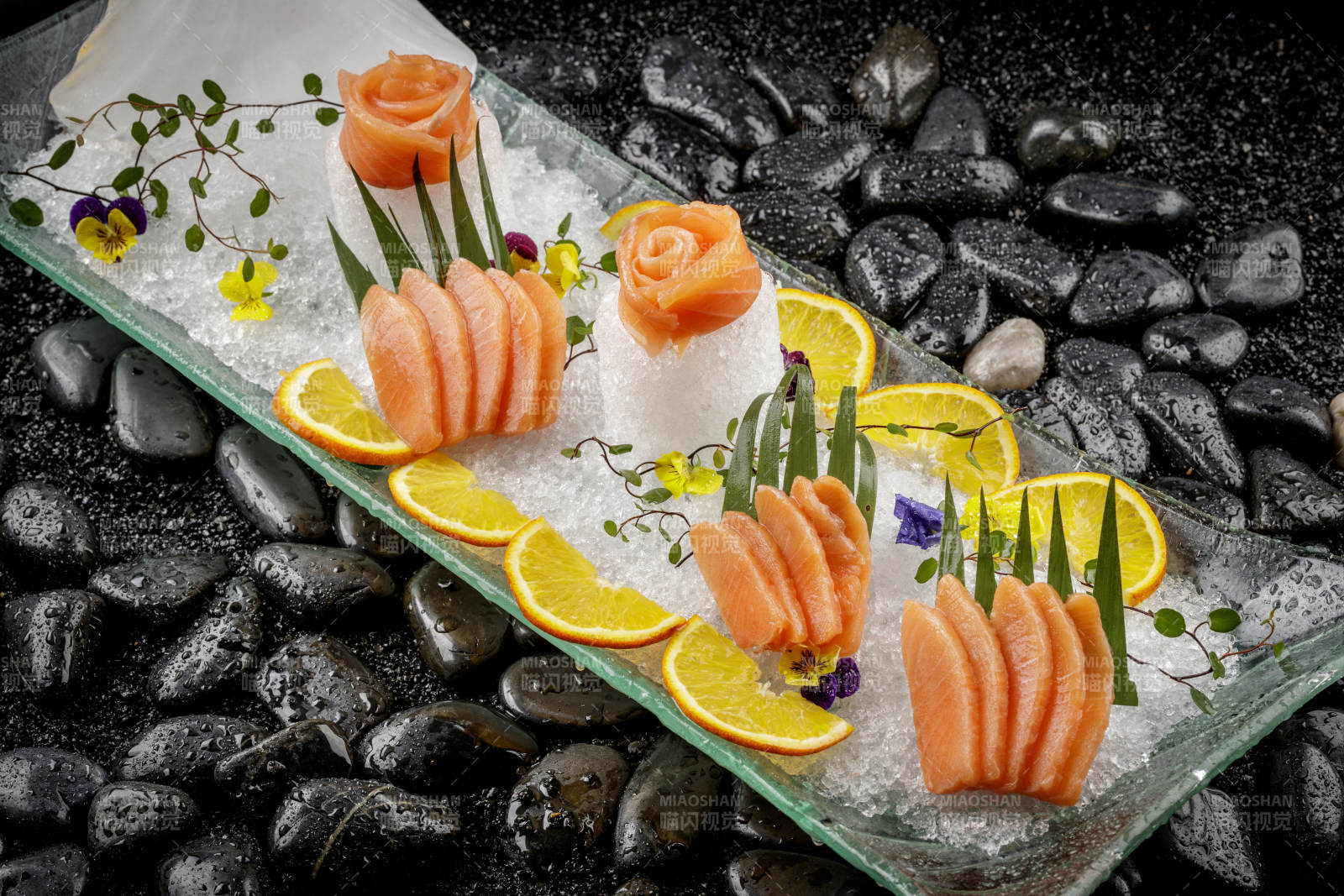 极品三文鱼刺身图片