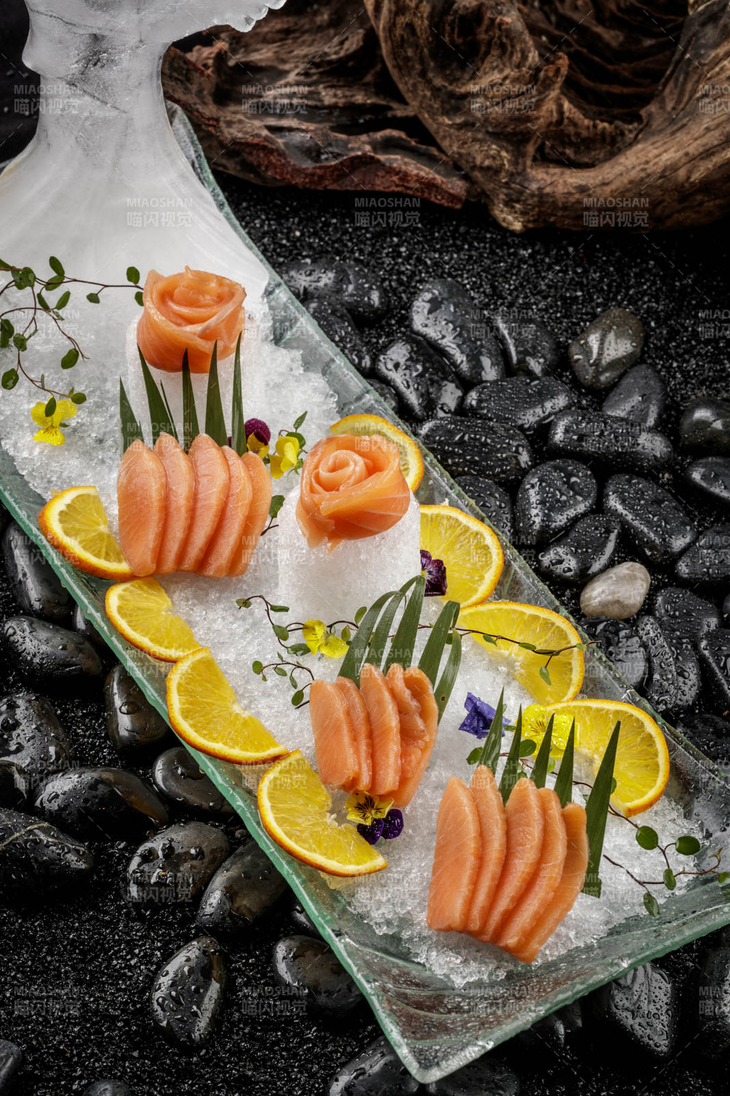 极品三文鱼刺身图片