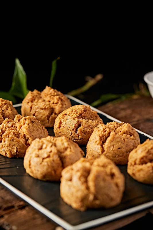 栗子面黑豆面开花杂粮馍图片