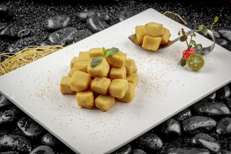 椒盐烧豆腐图片