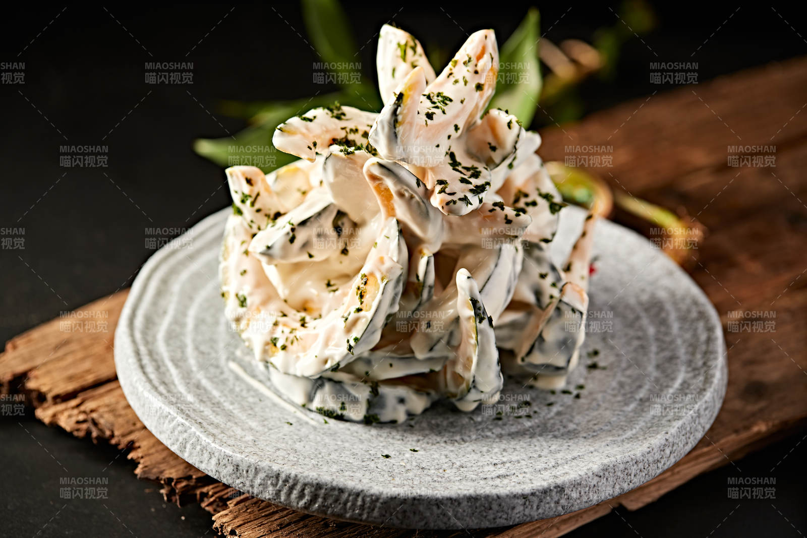 海苔凯撒酱拌油炸小南瓜图片