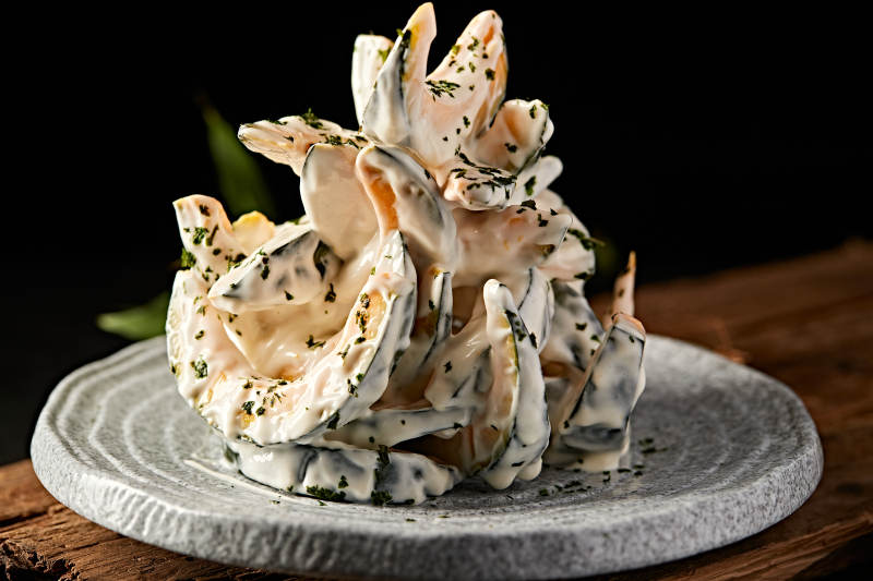 海苔凯撒酱拌油炸小南瓜图片