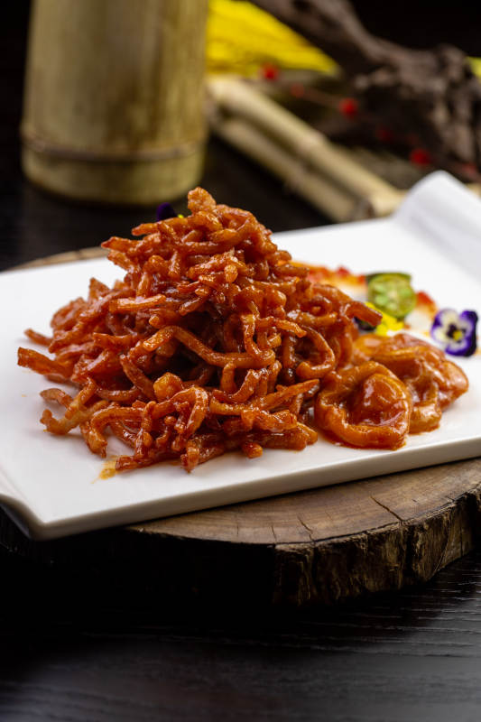 猪肉丝炒杏干图片