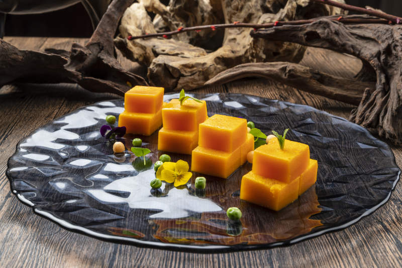 甜品芒果泥豆腐图片