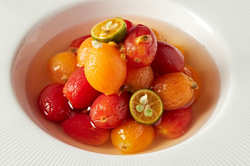 百香果金桔腌糖水圣女果图片