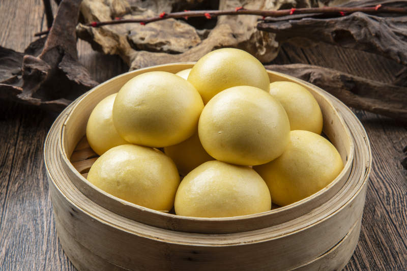 粗粮豆沙包图片