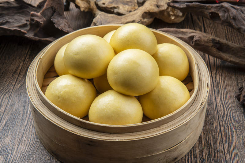 粗粮豆沙包图片