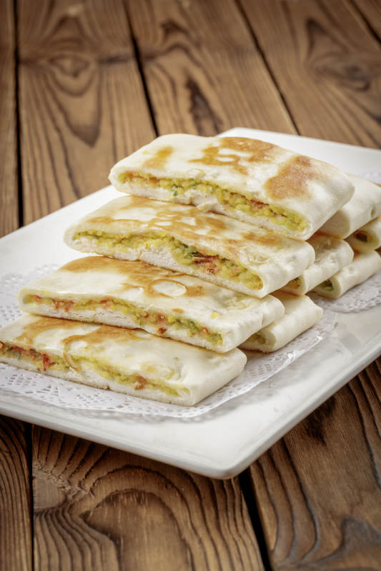 素馅京东烙饼图片