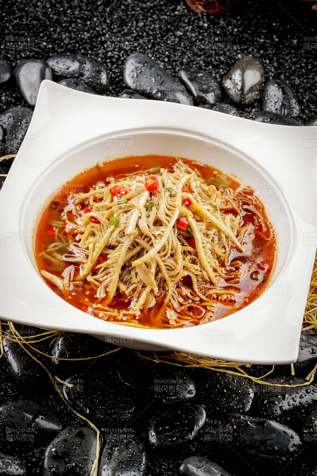 红油椒麻肚丝图片